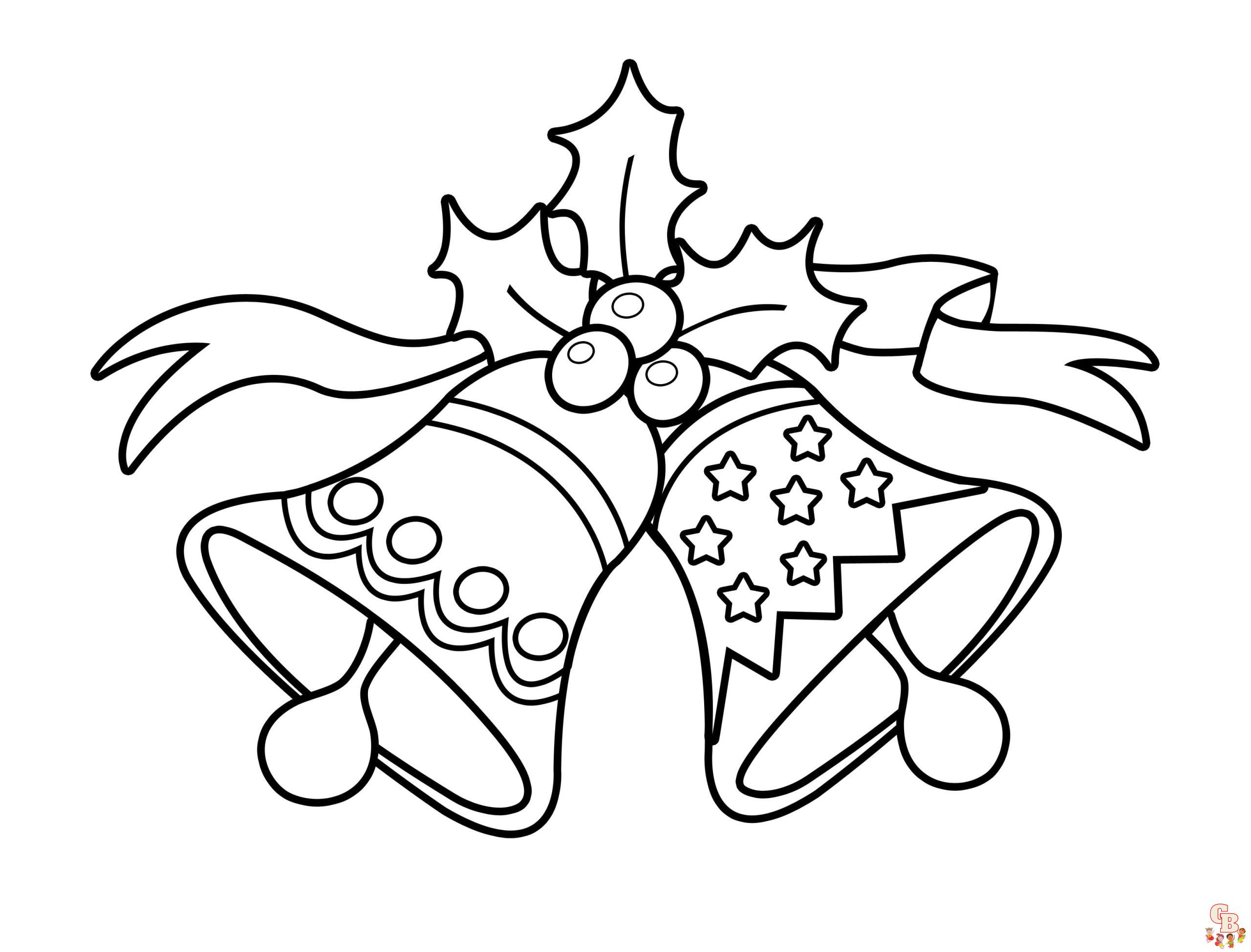 Printable bell coloring pages free for kids and adults