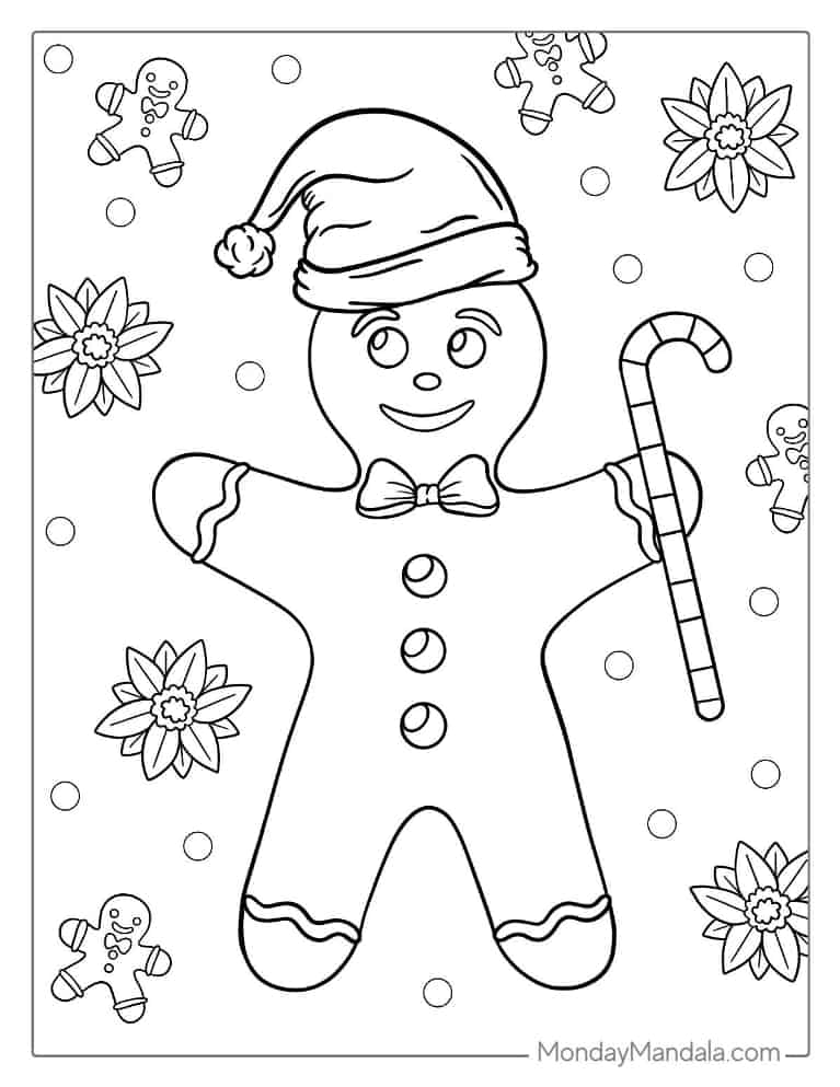 Christmas coloring pages free pdf printables