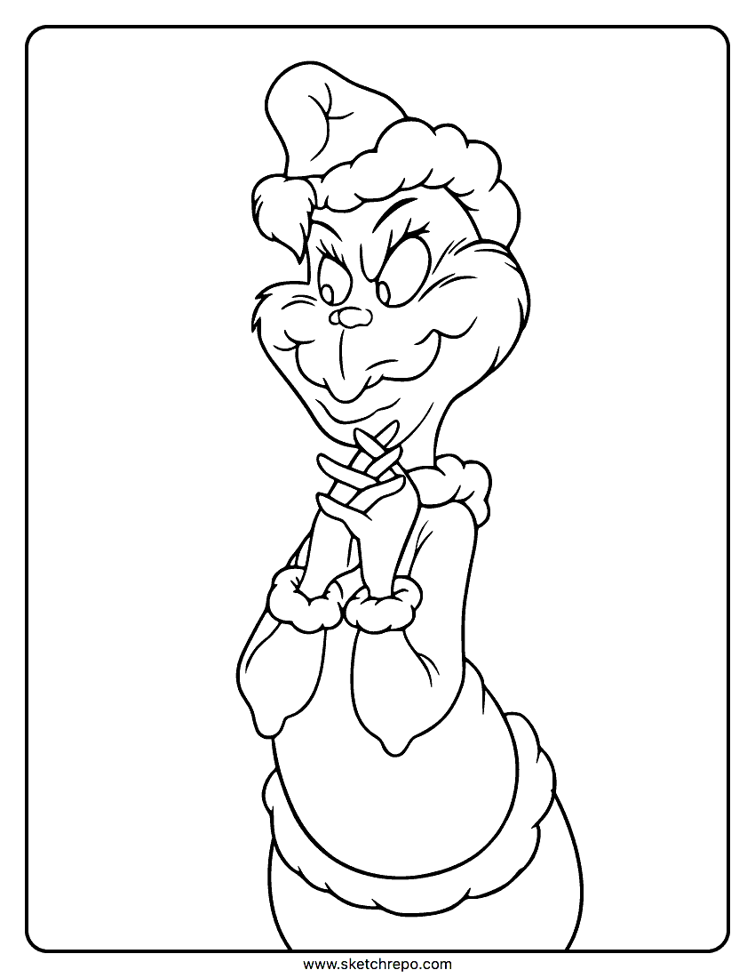 Grinch coloring pages â sketch repo