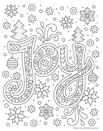 Christmas coloring pages for kids