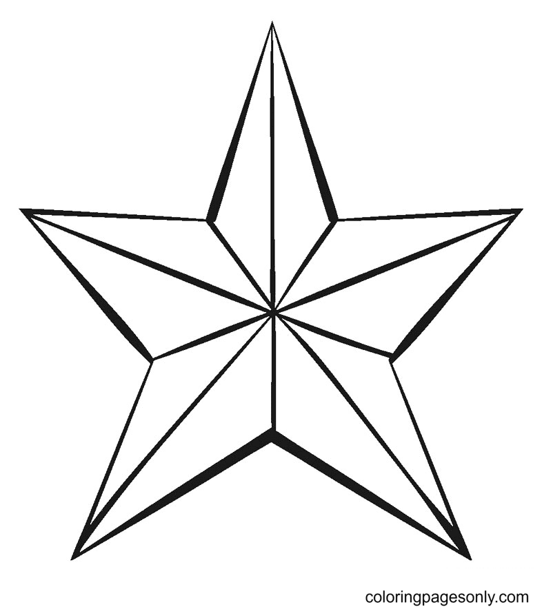 Star coloring pages printable for free download