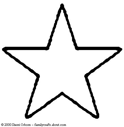 Shining star christmas coloring page