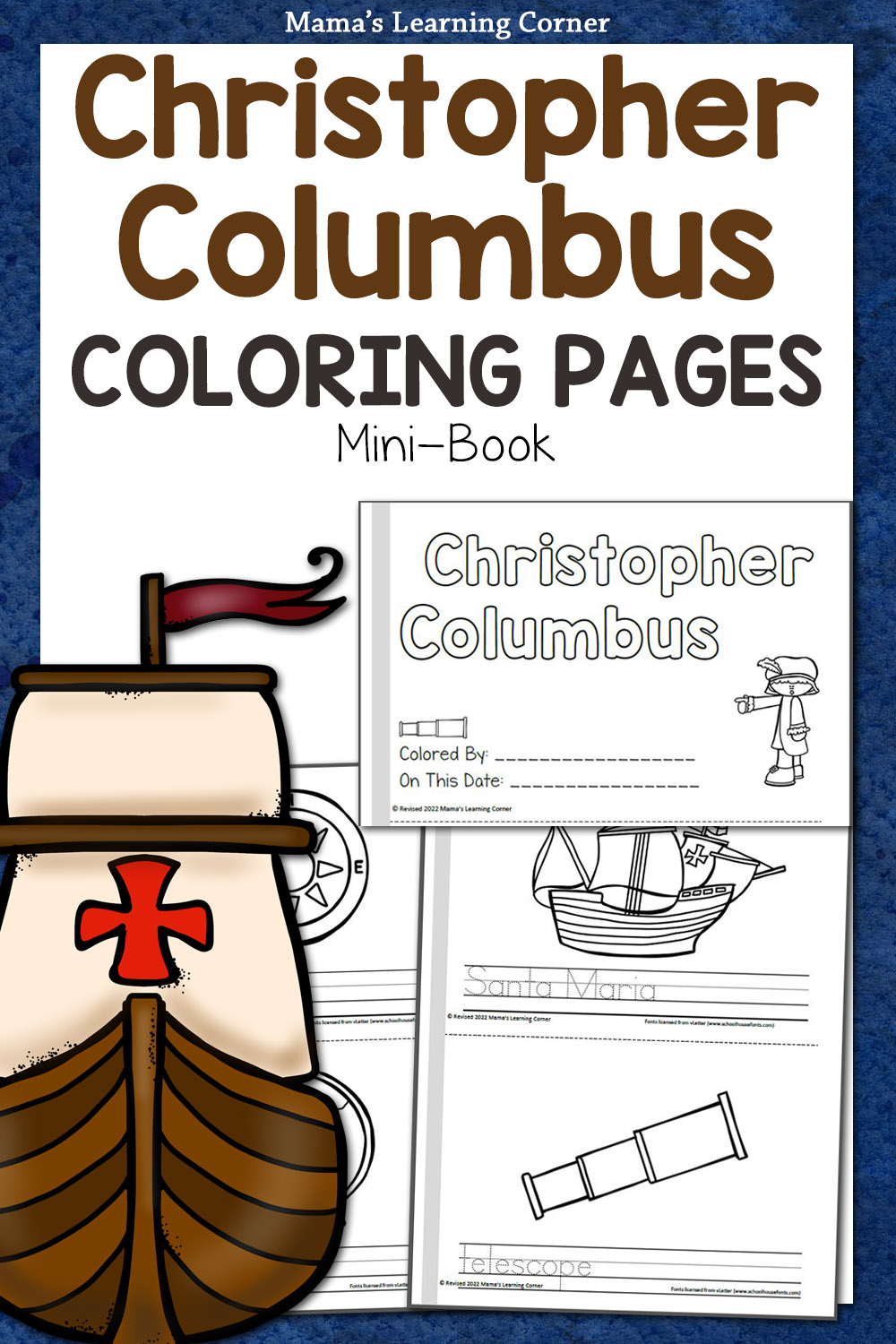 Christopher columbus coloring pages