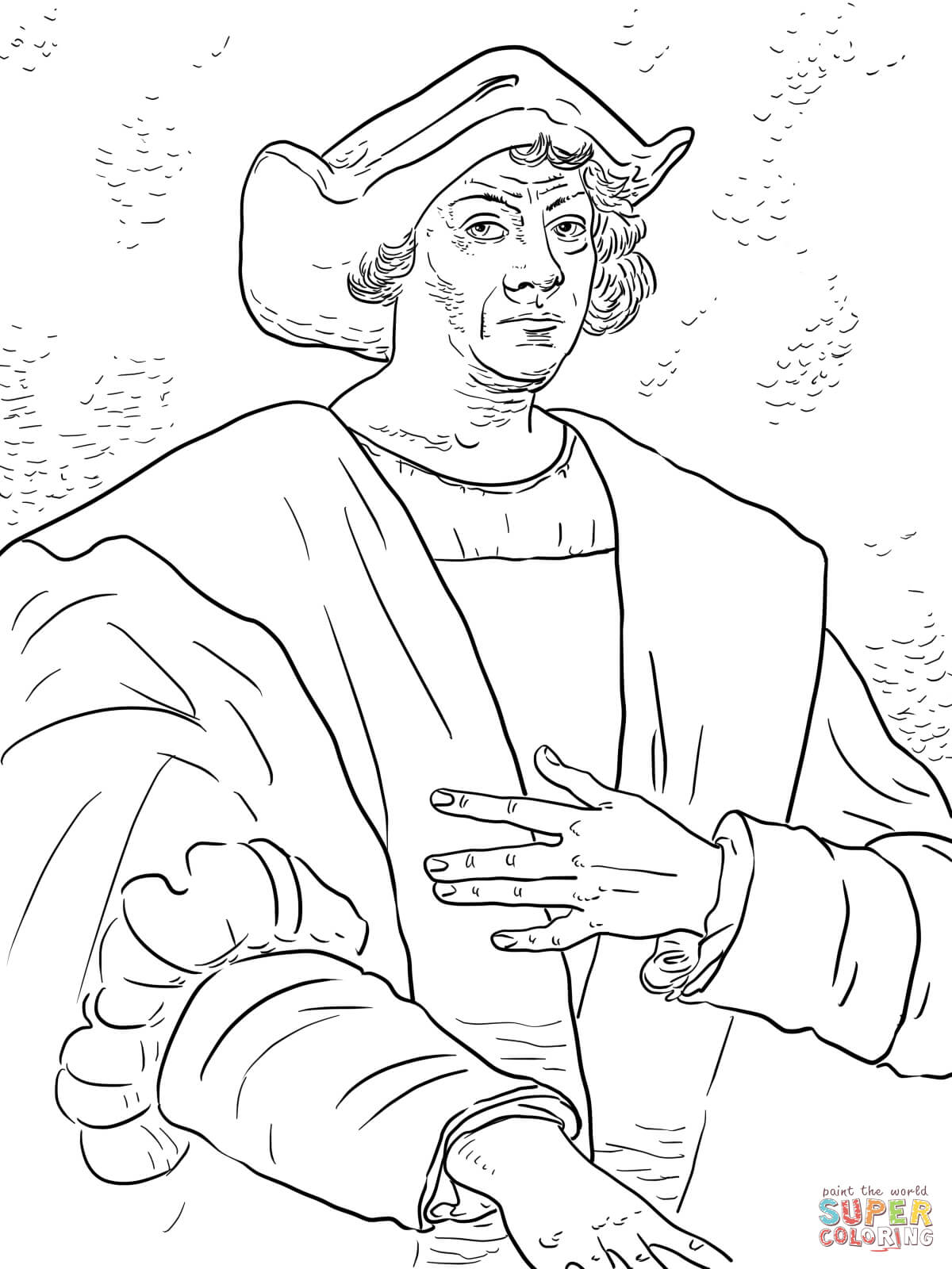 Christopher columbus coloring page free printable coloring pages