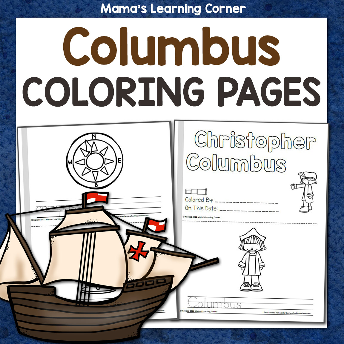 Christopher columbus coloring pages