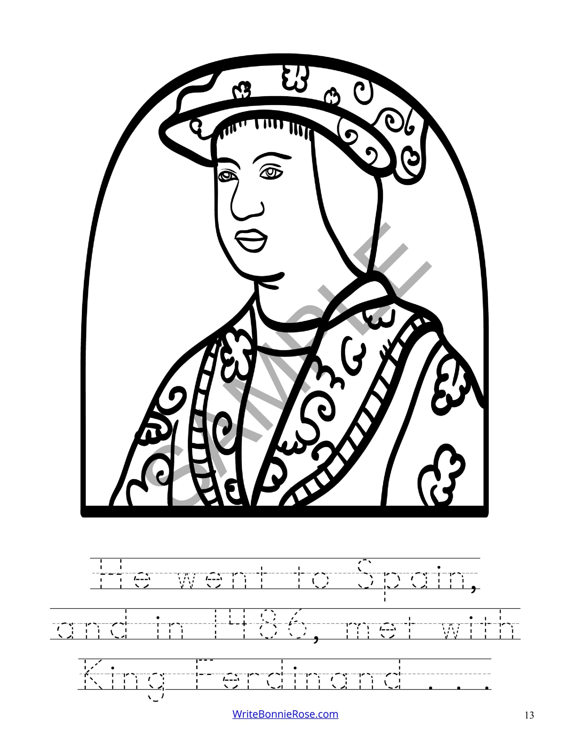 Christopher columbus coloring book