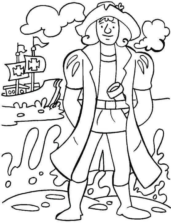 Free columbus day coloring pages printable pdf