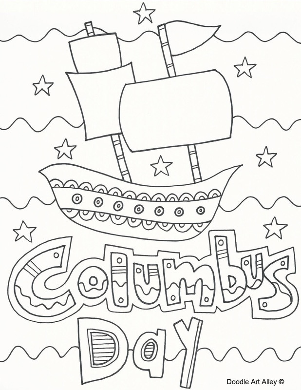 Columbus day coloring pages