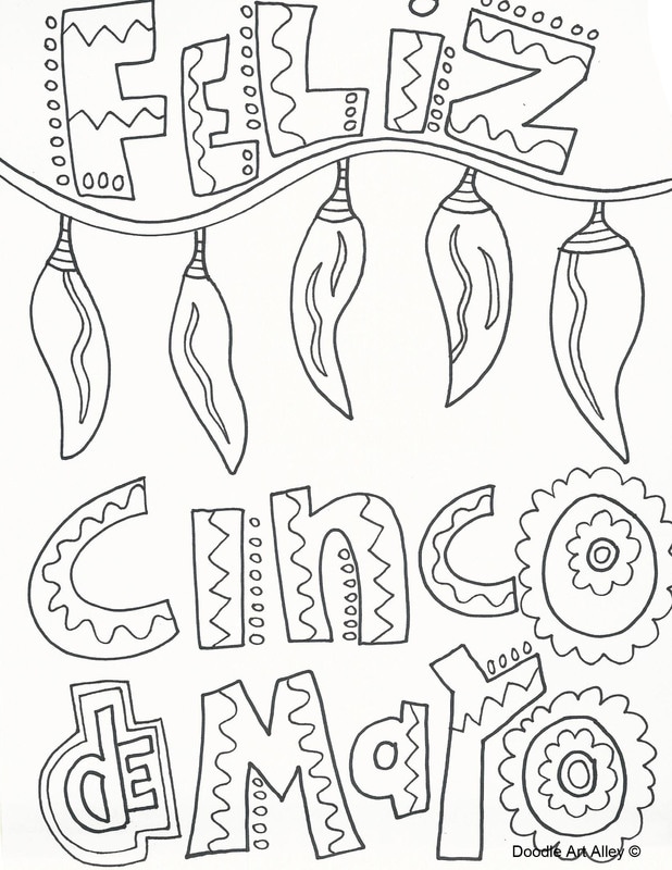 Cinco de mayo coloring pages