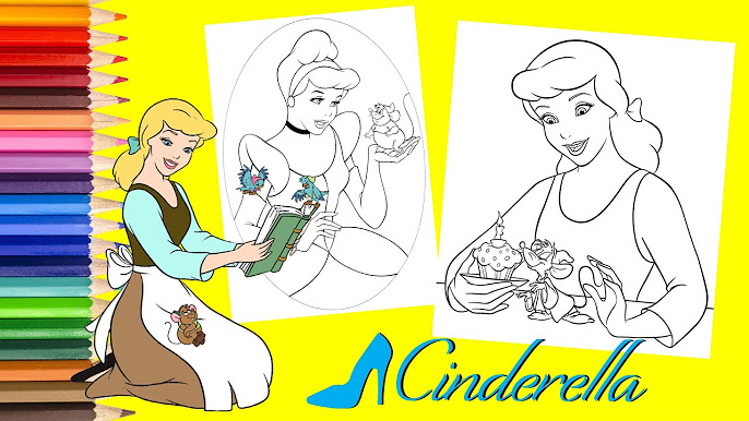 Cinderella coloring pages pilation