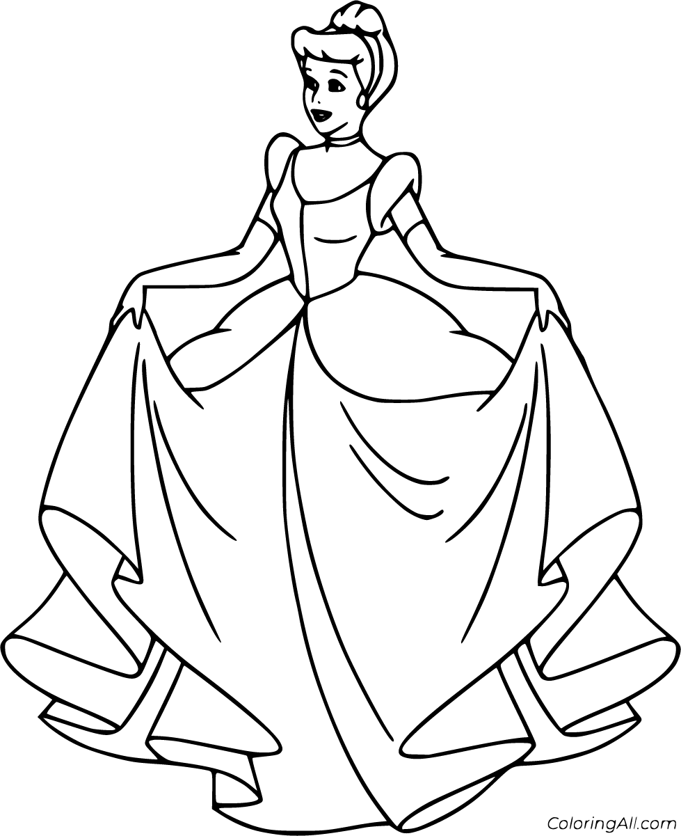 Cinderella coloring pages