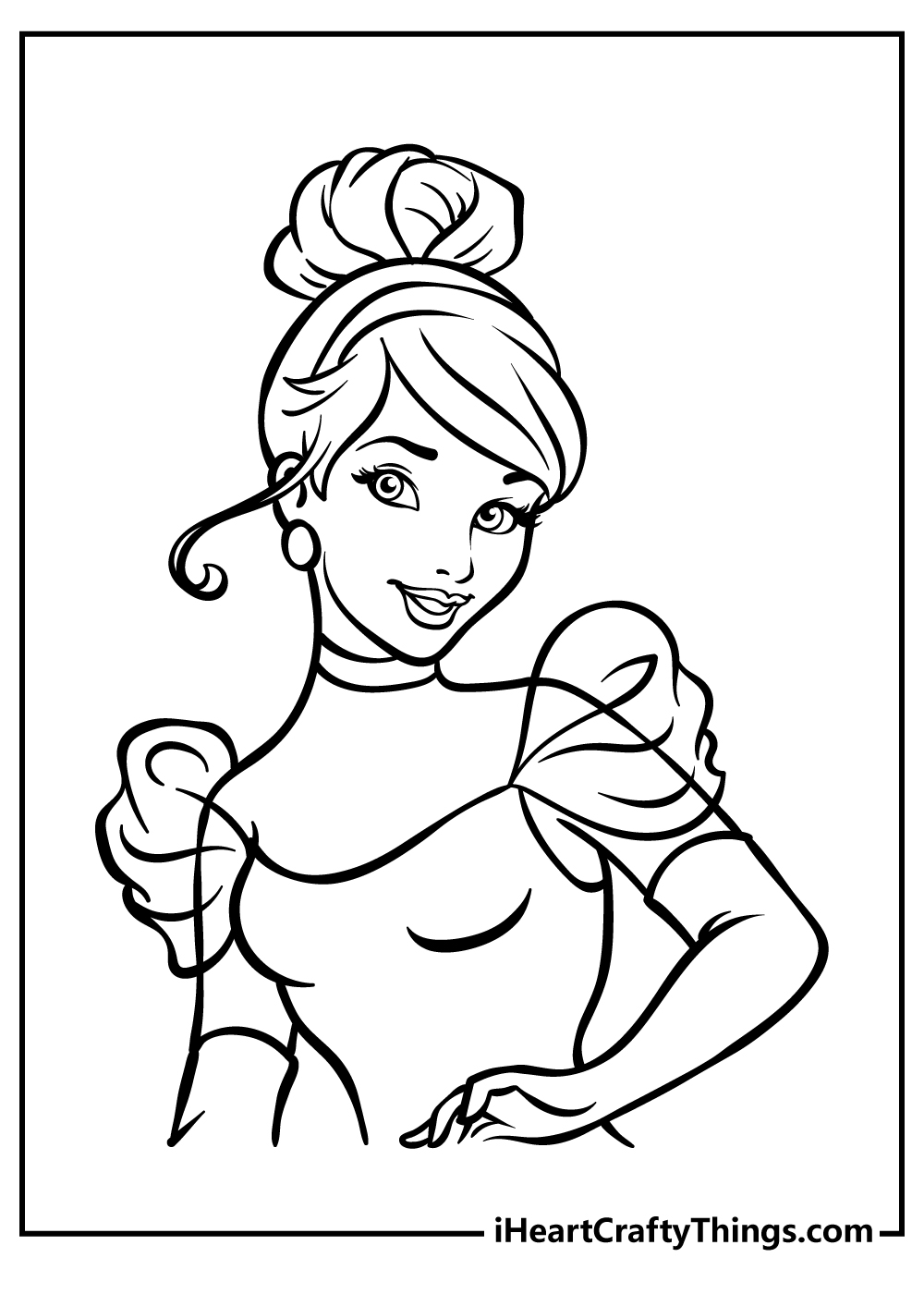 Cinderella coloring pages free printables