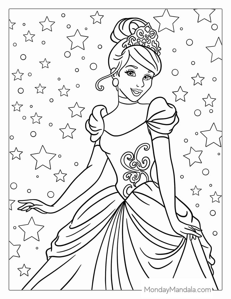 Cinderella coloring pages free pdf printables cinderella coloring pages princess coloring pages disney coloring pages