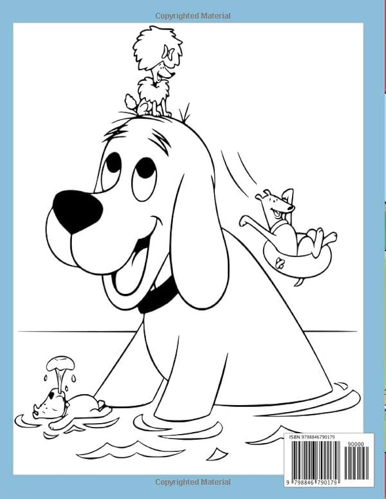 Cliffãrd the big rãd dog coloring book fun pages featuring clifford images for kids to color great book for relaxation paperback vaco aline books
