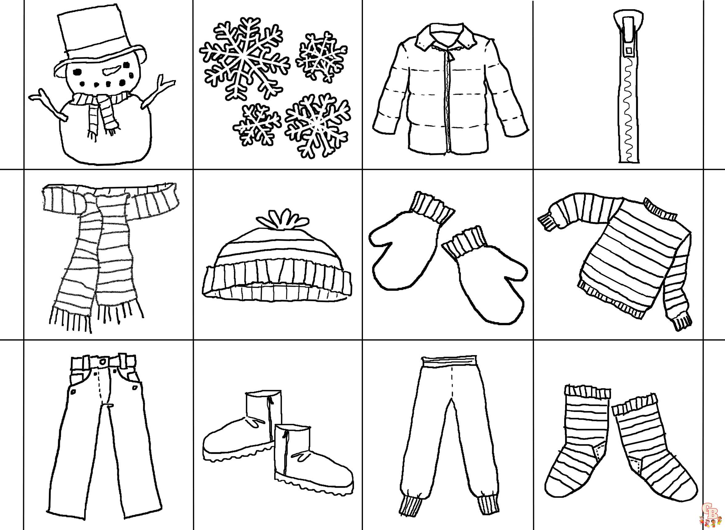 Clothes coloring pages free printable and easy coloring sheets