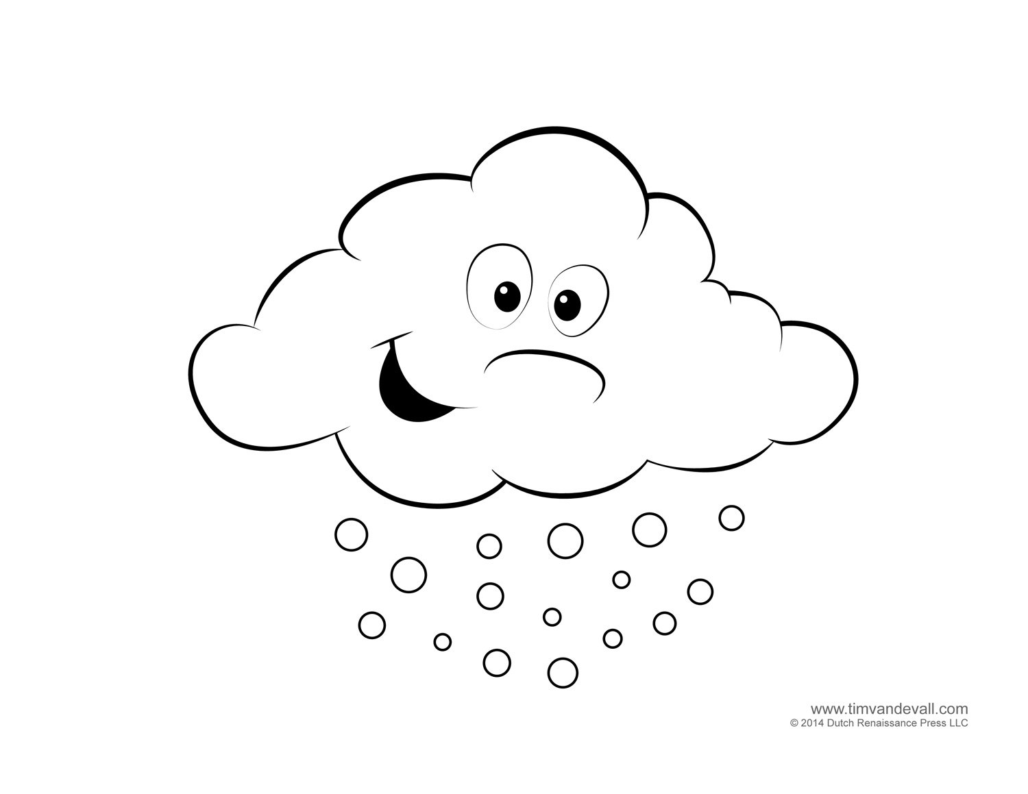 Weather for kids free cloud templates and weather coloring pages â tims printables