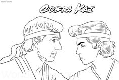 Cobra kai coloring pages ideas coloring pages kai cobra