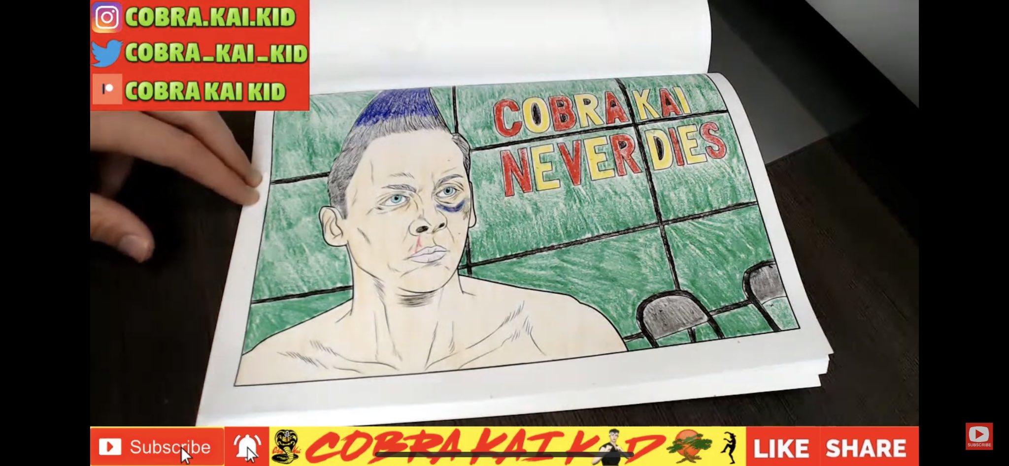 Cobra kai kid on x thanks to everyone who joined me in my cobra kai coloring book livestream today pretty cool stuff cobrakai cobrakaiseason cobrakaiseason hawk daniel johnny cobrakaikid httpstcowsbmif x