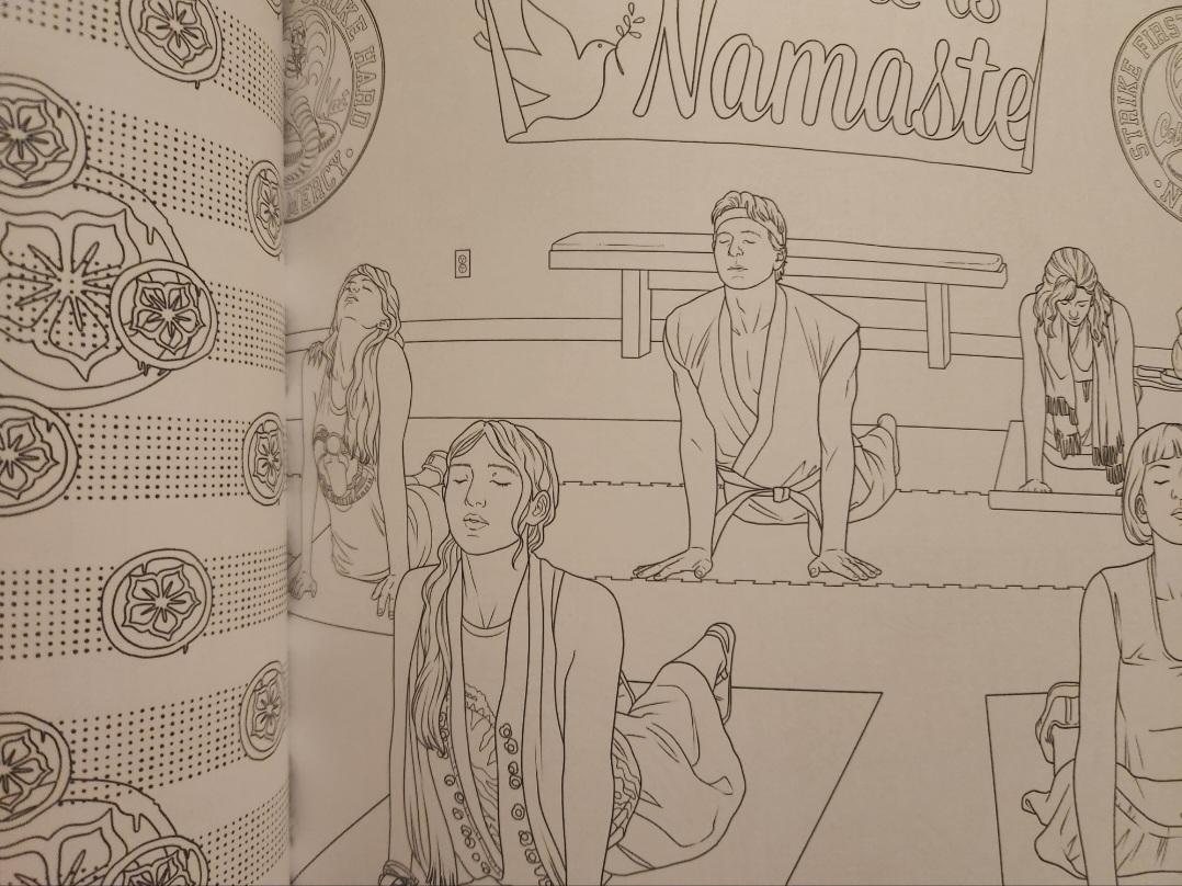 Got the official cobra kai coloring book rcobrakai