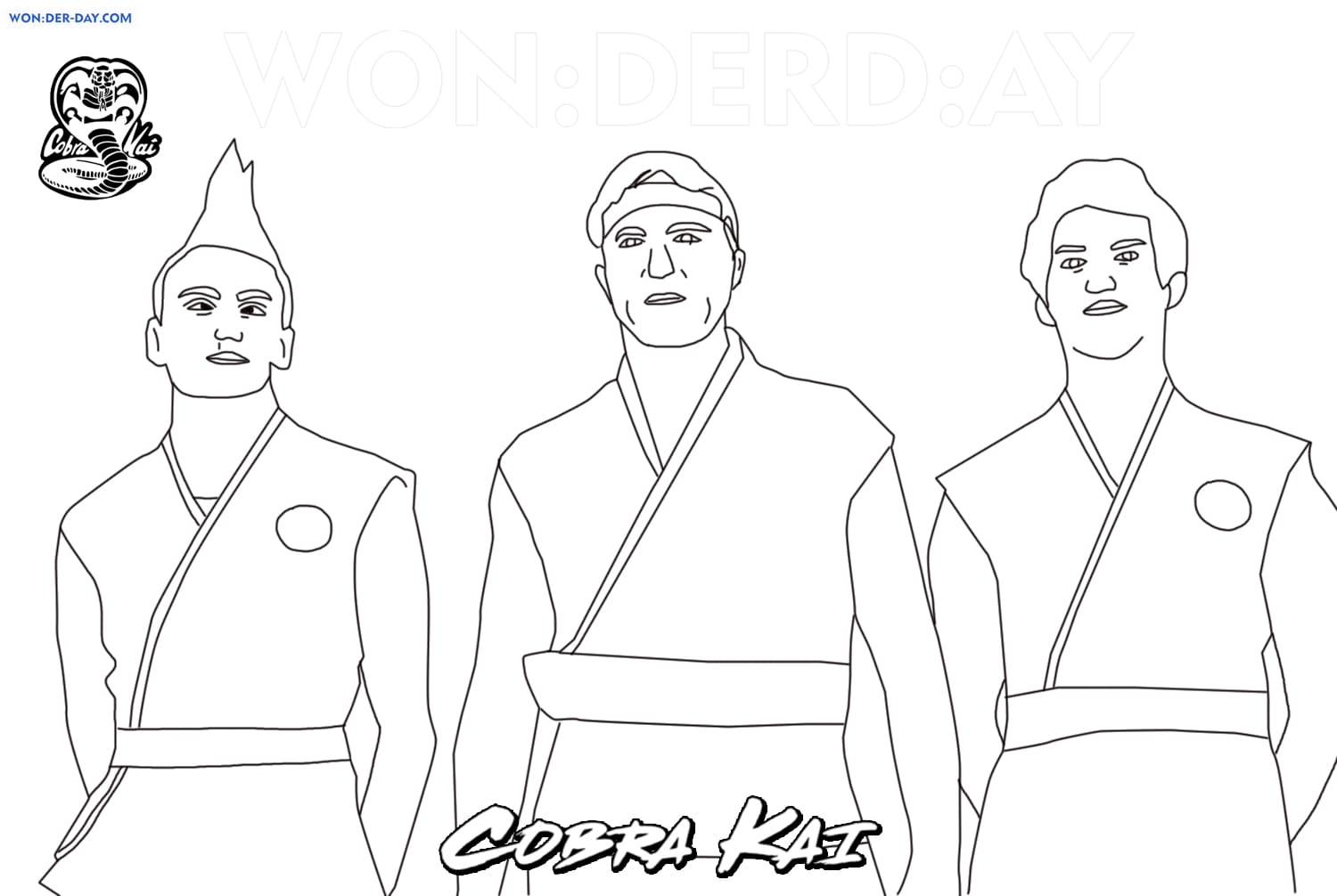 Cobra kai coloring pages