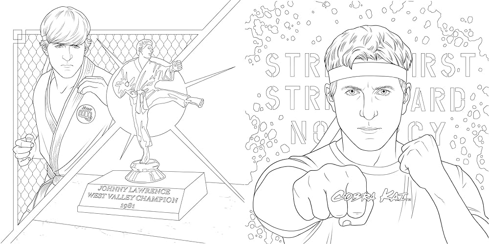 Cobra kai the official coloring book worlds random house books