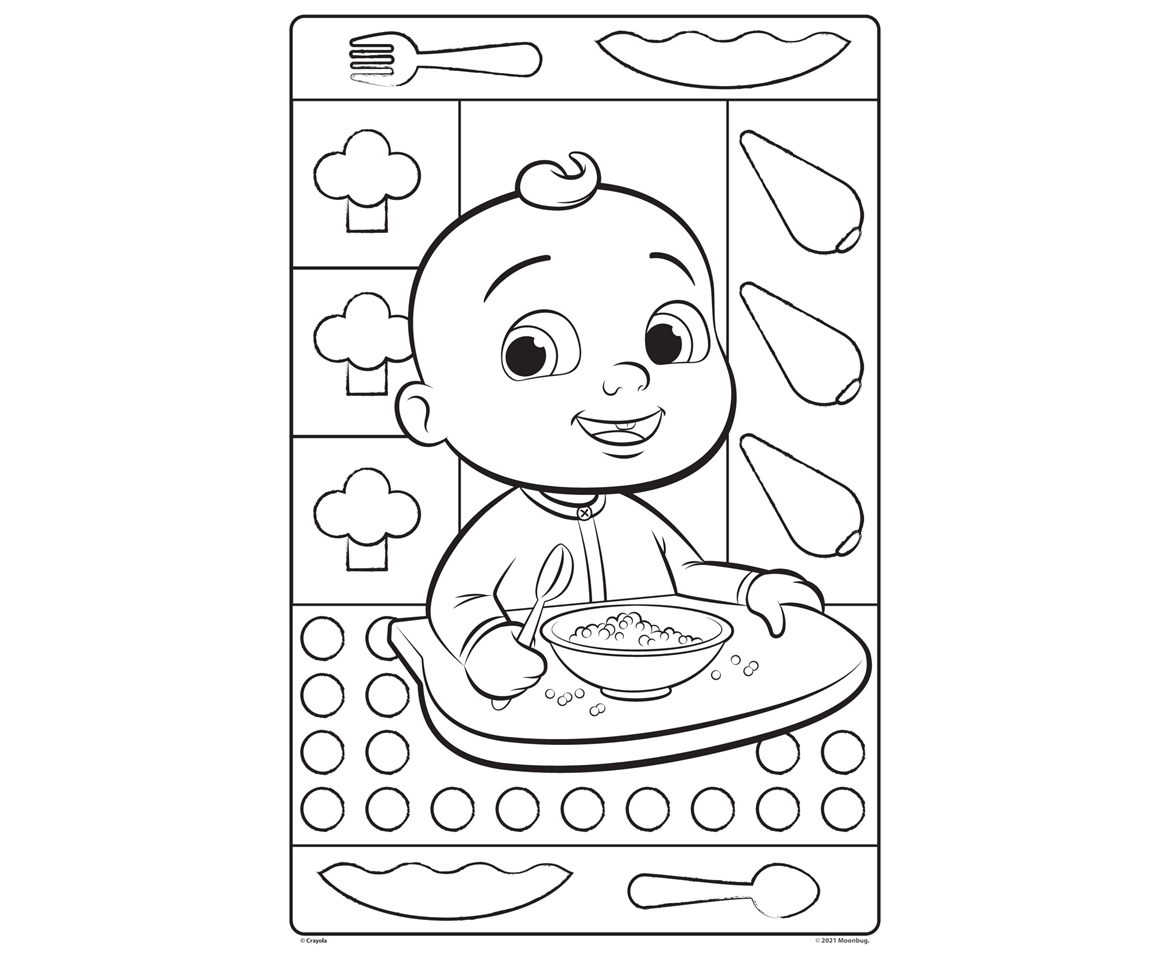 Cocomelon giant colouring pages