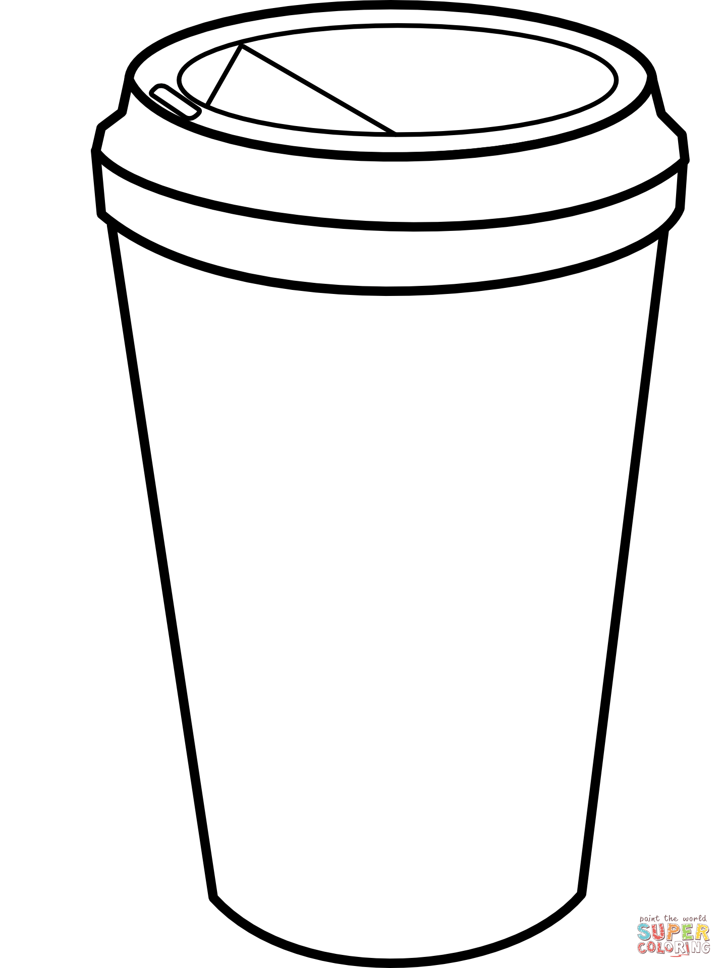 Cart coffee cup coloring page free printable coloring pages