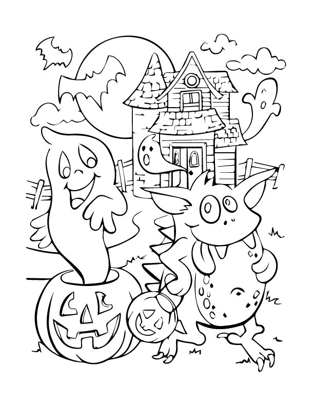 Halloween coloring contest client giant