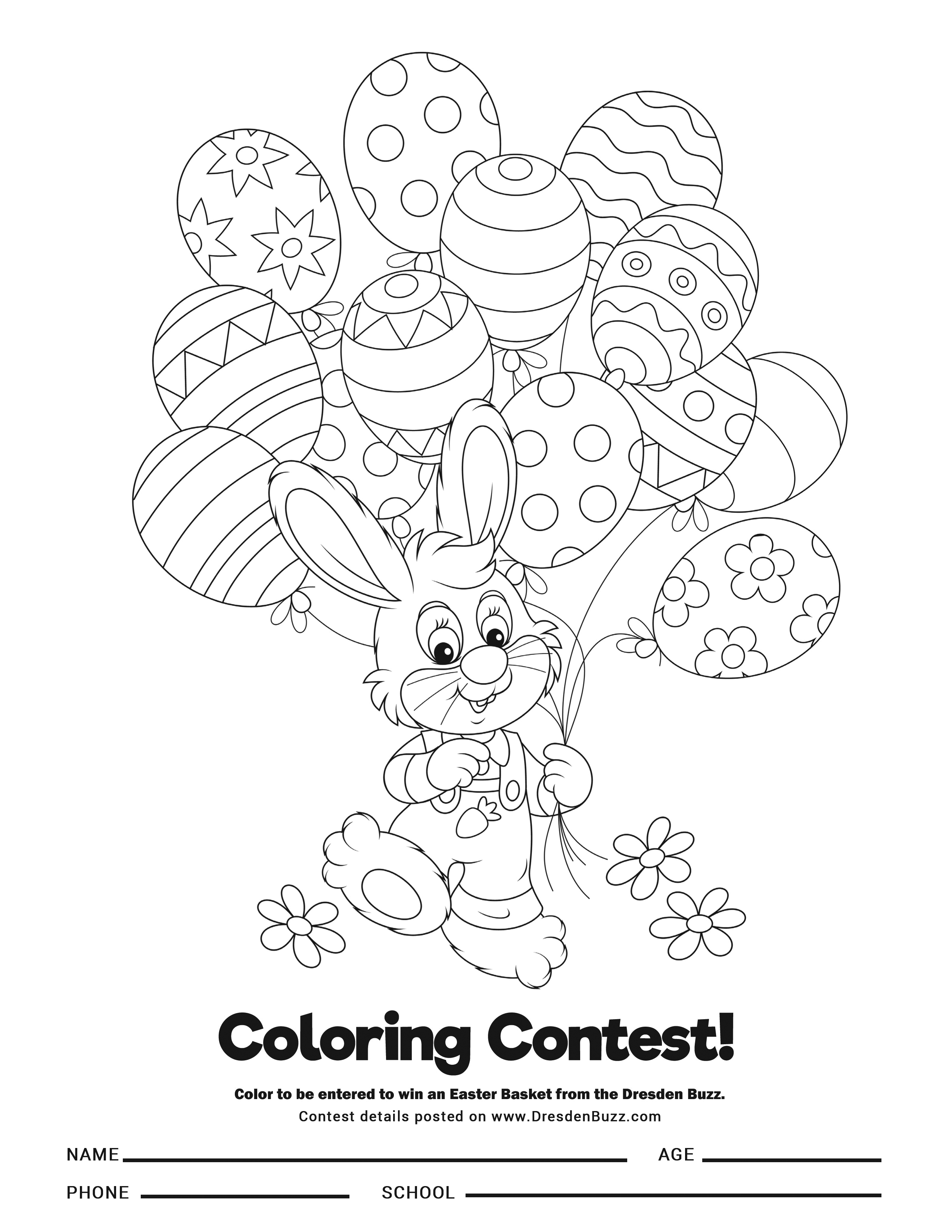 Hey kids dont forget to enter the coloring contest