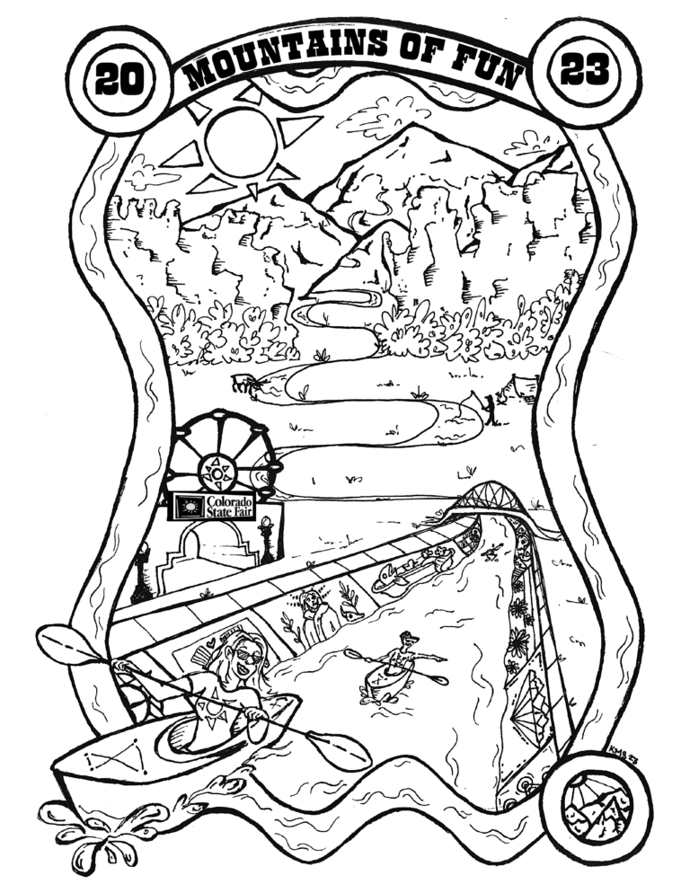 Free all ages coloring contest colorado state fair rodeo