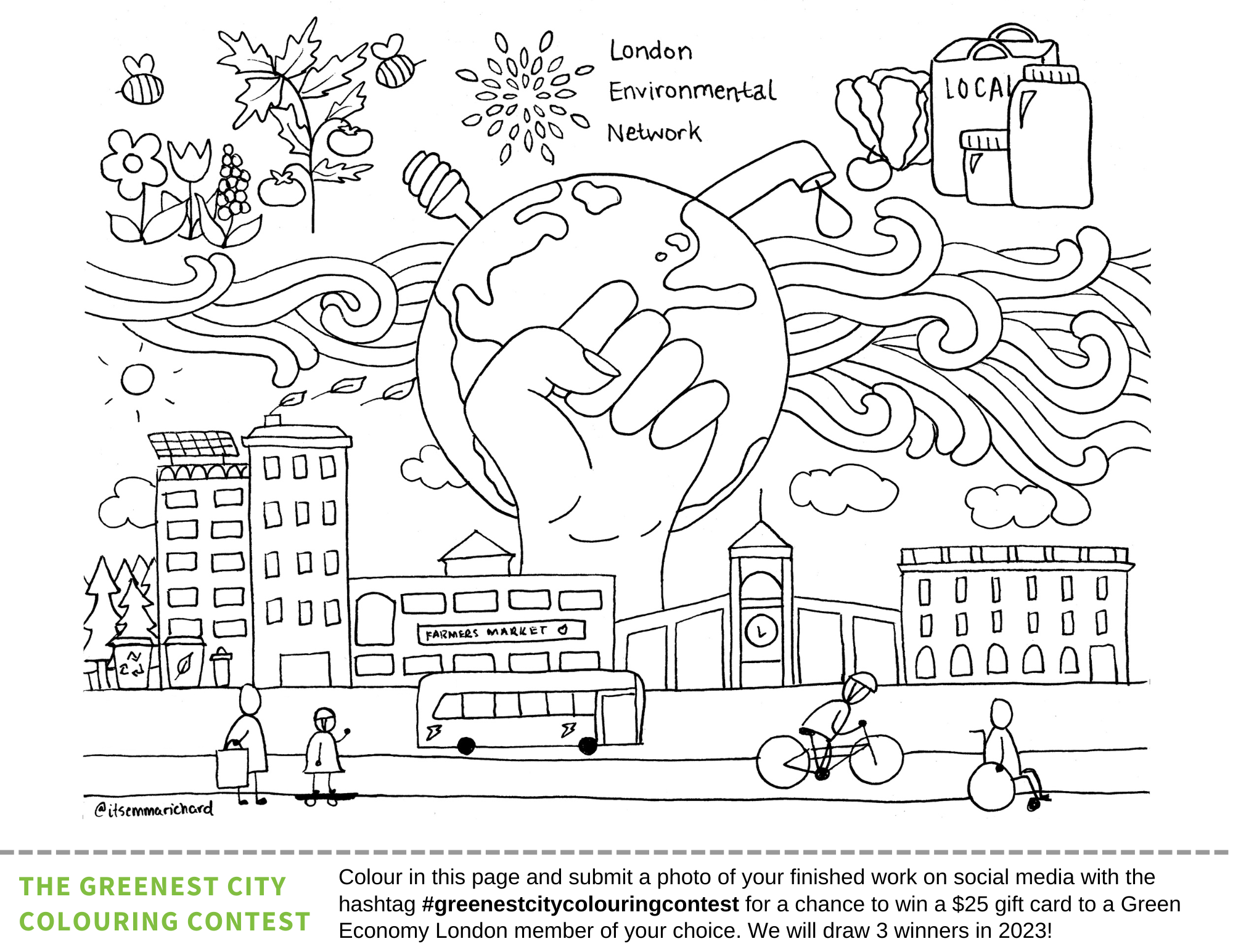 Greenest city colouring contest