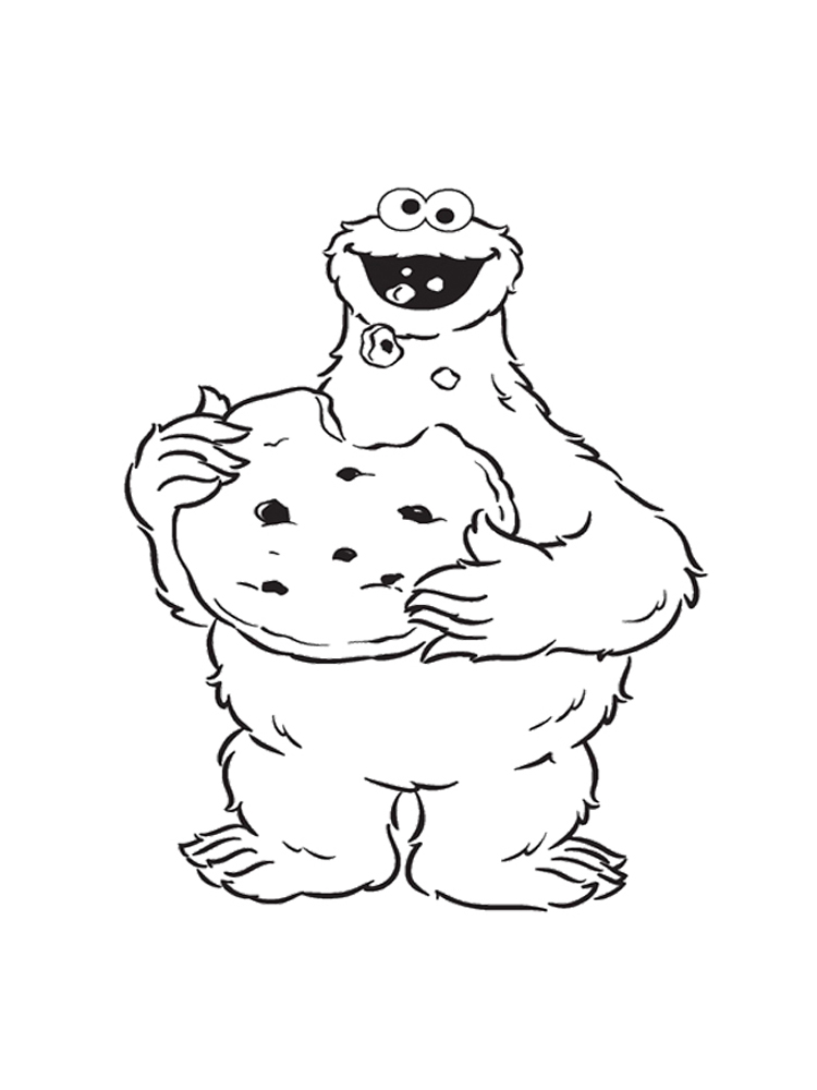 Cookie monster coloring pages