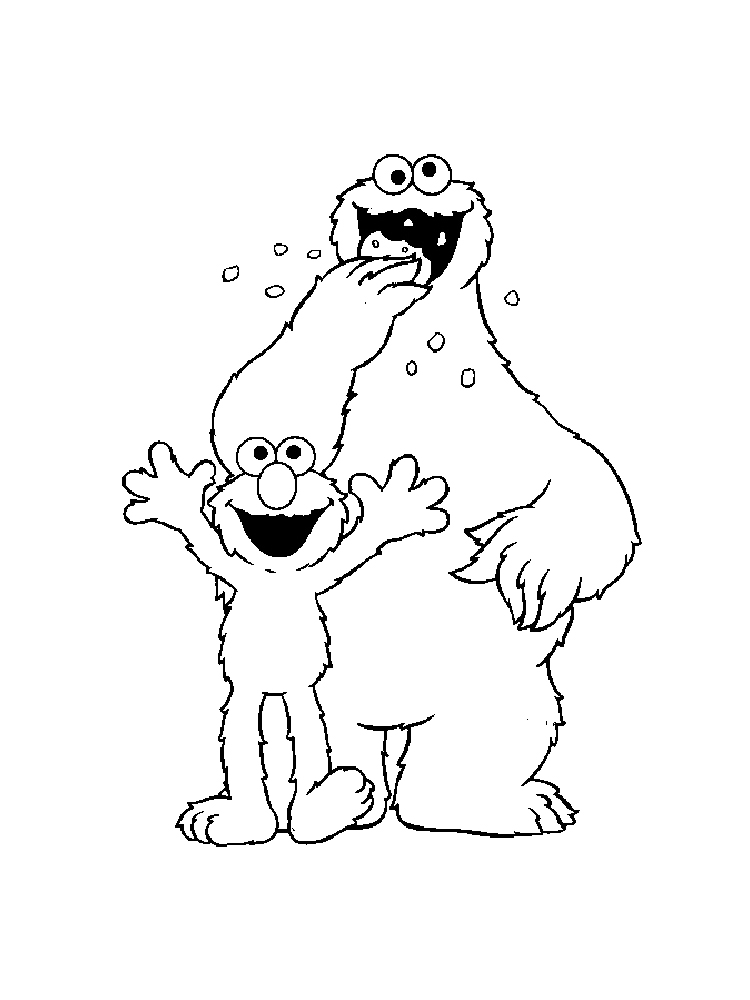 Cookie monster coloring pages