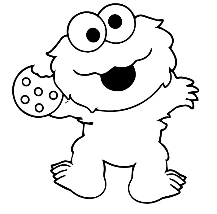 Cookie monster coloring pages