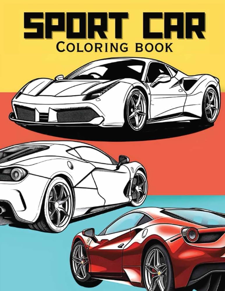 Sports cars coloring book the best collection of cool supercars high