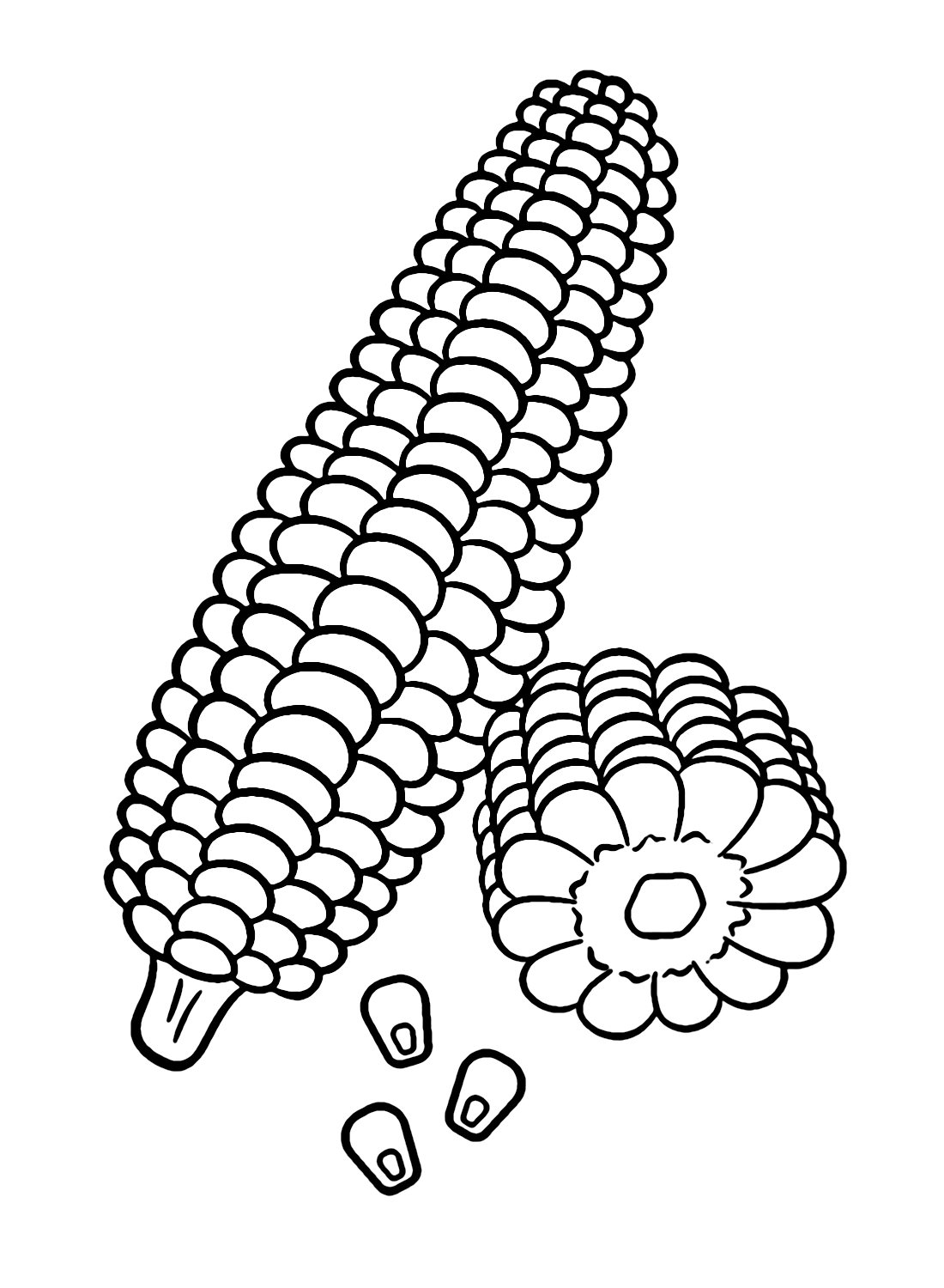 Corn coloring pages printable for free download