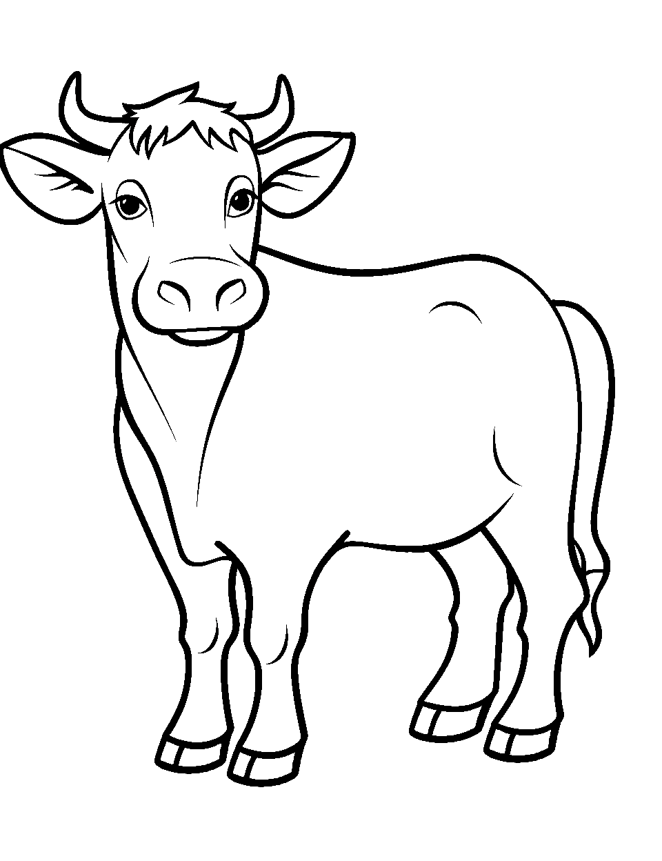 Cow coloring pages free printable sheets