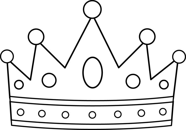 Crown clip art coloring pages crown printable crown template templates printable free