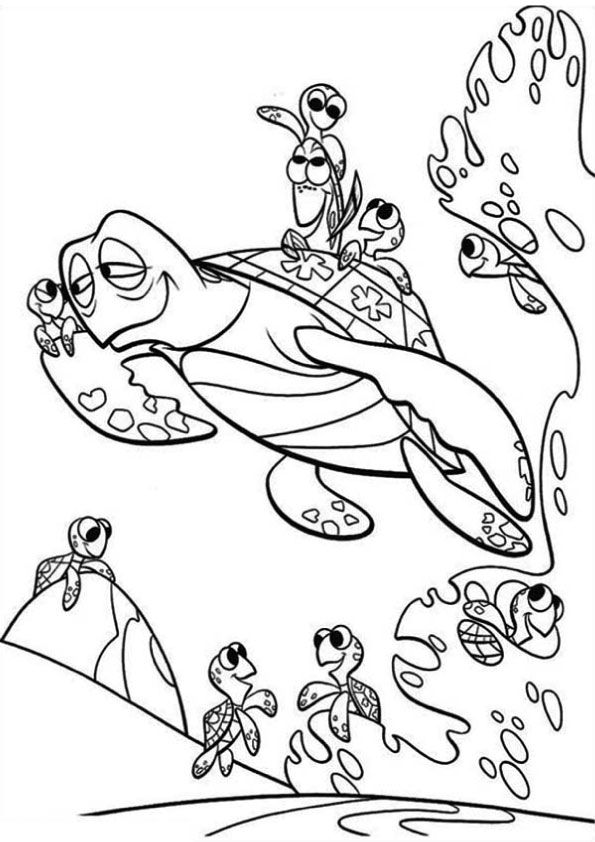 Free printable nemo happy coloring picture assignment sheets pictures for child