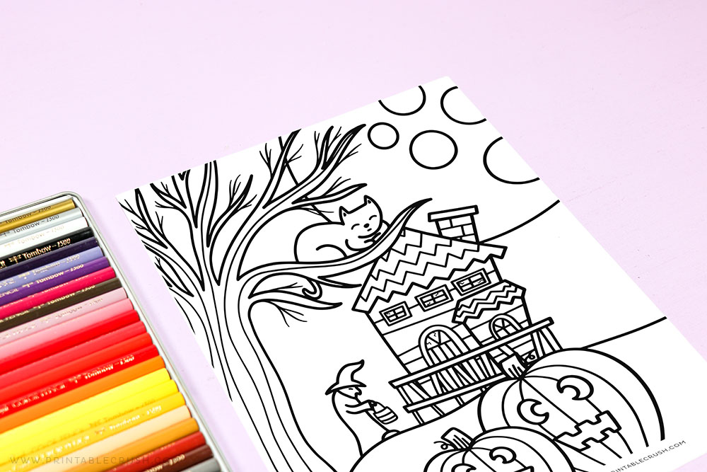 Free halloween coloring page