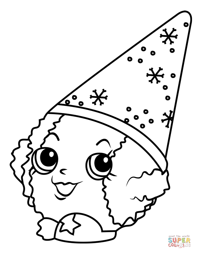 Snow crush shopkin coloring page free printable coloring pages