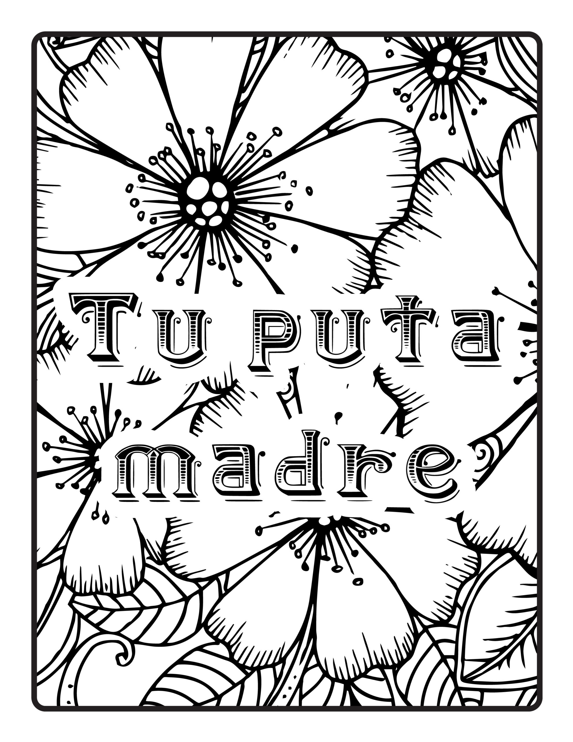 Color your way to fluency spanish swear words coloring pages and worksheets made by teachers