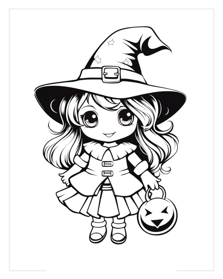 Cute halloween coloring pages by coloringpageswk on