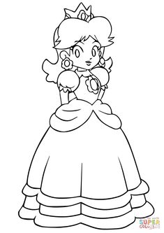 Princess daisy coloring pages ideas princess daisy coloring pages coloring pages for kids