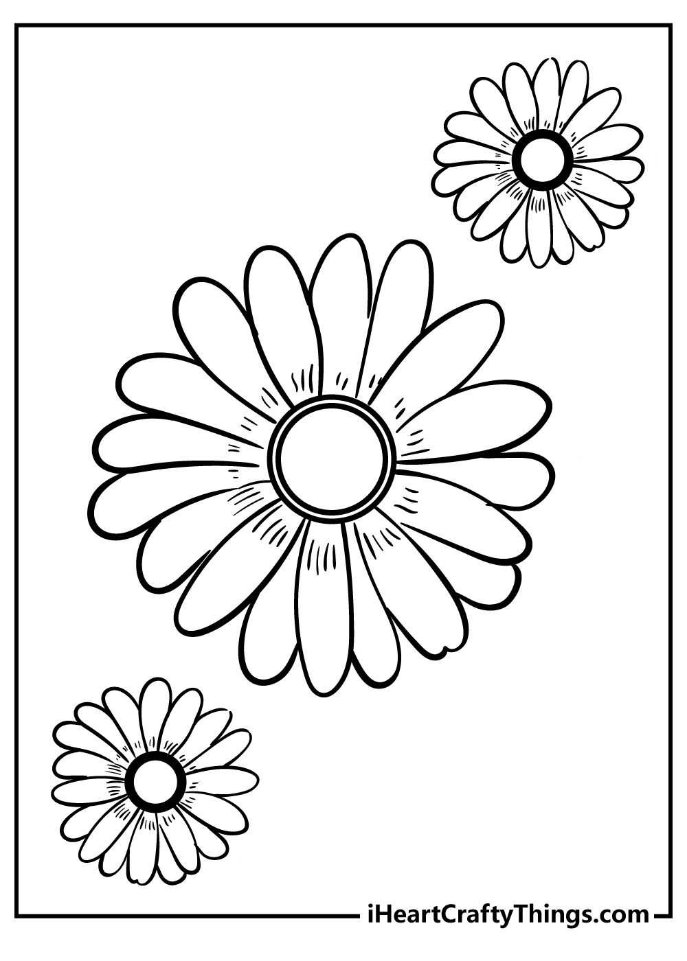 Daisy coloring pages free printables