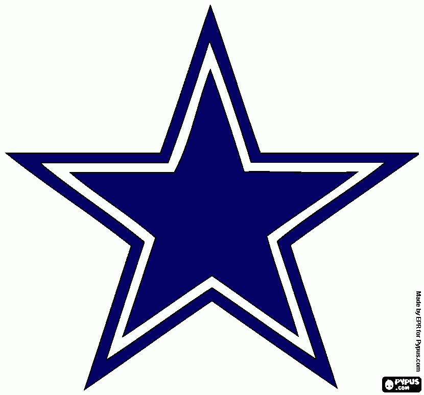 Dallas cowboy coloring page printable dallas cowboy