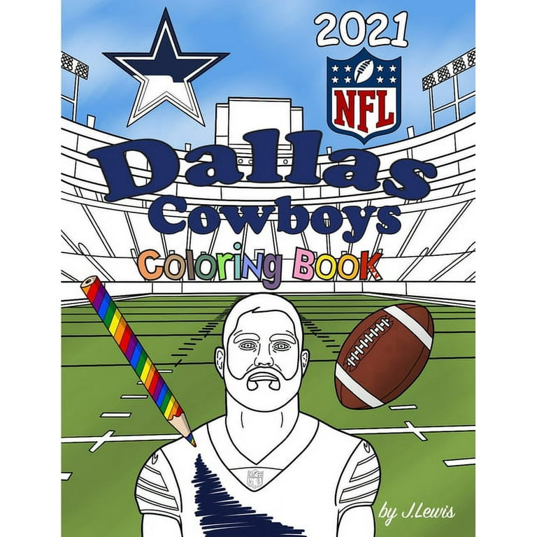 Dallas cowboys coloring book football activity book for kids adults paperback