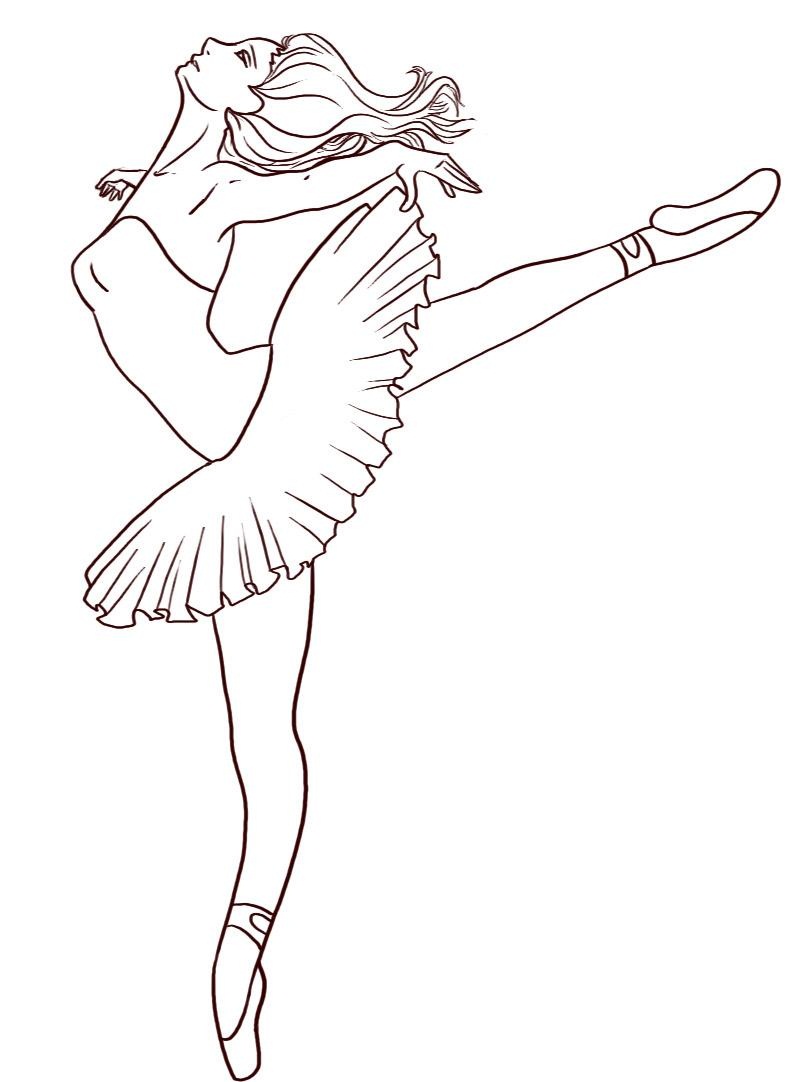 Free printable ballet coloring pages for kids