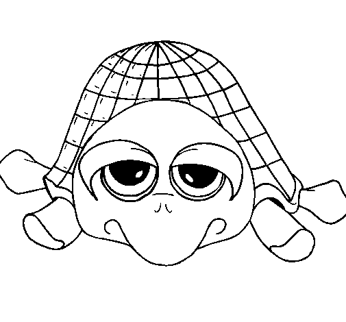 Turtle coloring page