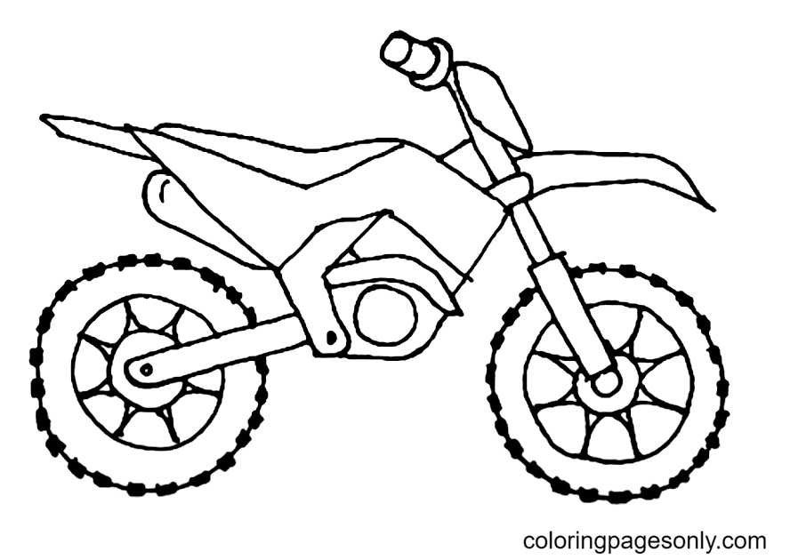 Dirt bike coloring pages